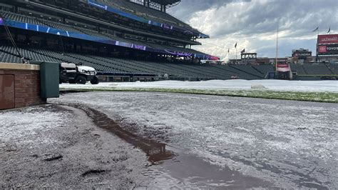 Photos: Coors Field covered in hail after Denver storm